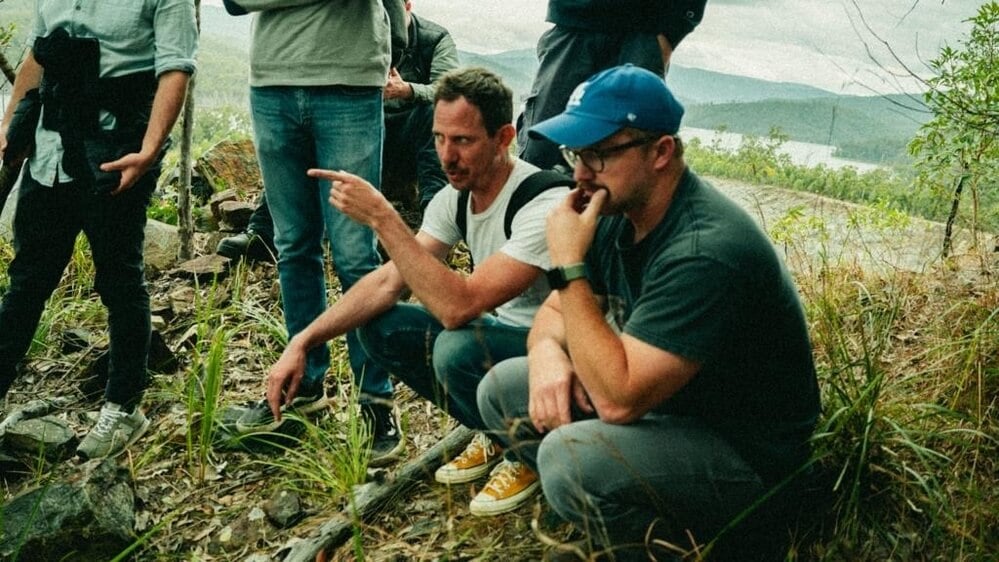 William Eubank on the set of 'Land Of Bad'