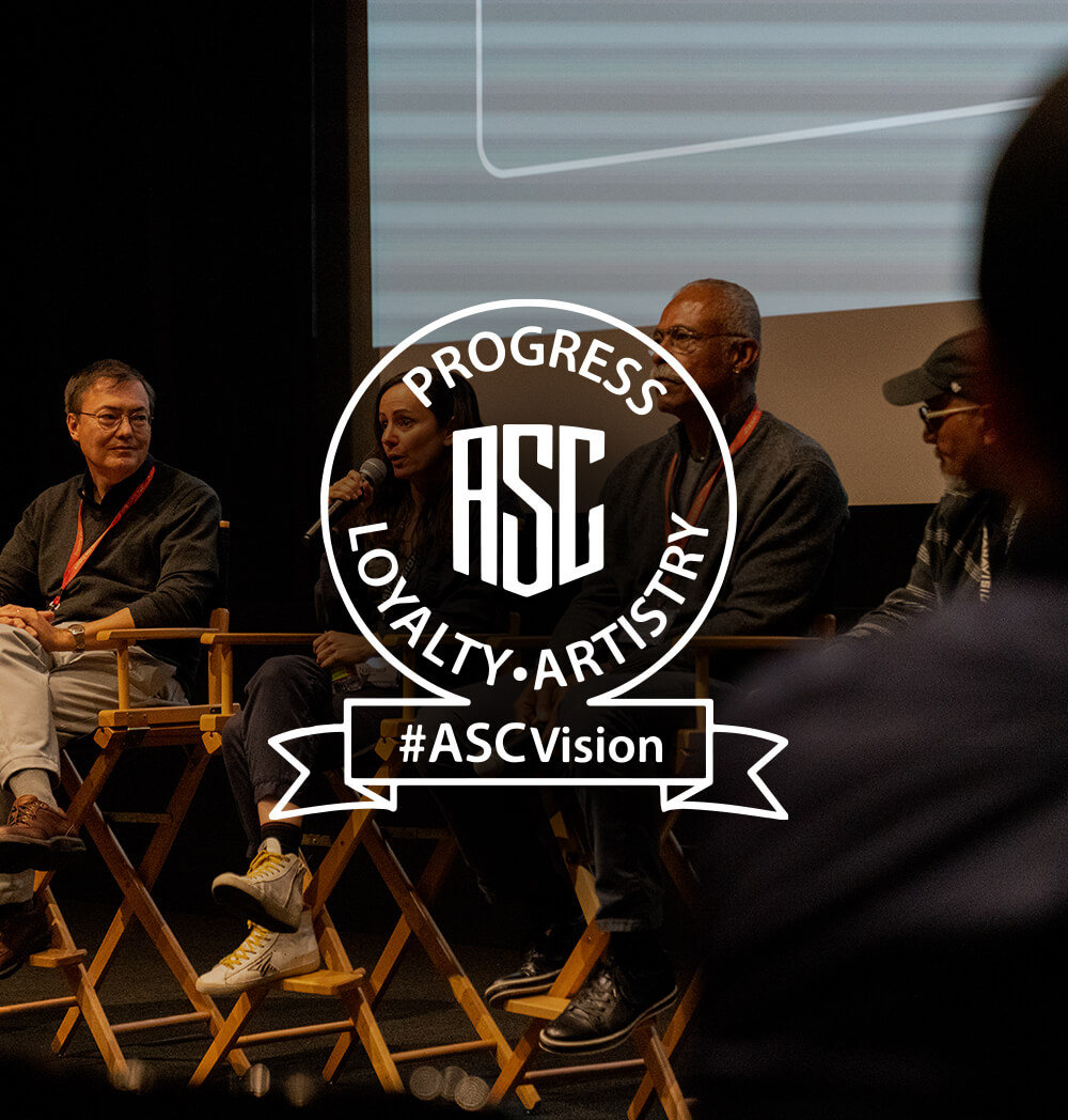 communityrelations_pv_ascvision_01550 Expert Cinematographers sit in directors chairs and participate in a panel